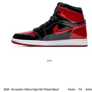 Selling used Air Jordan 1 Retro High OG 'Patent Bred'